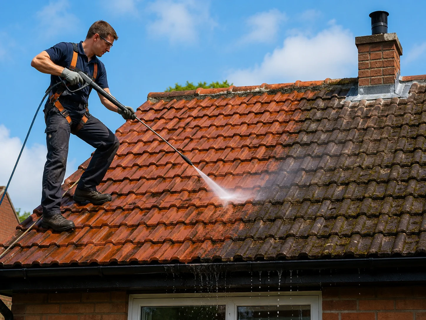 Roof Tile Cleaning service by AllKleen Ltd